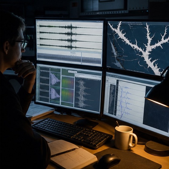AI-generated editorial thumbnail for A mystery wave led back to a mountain.