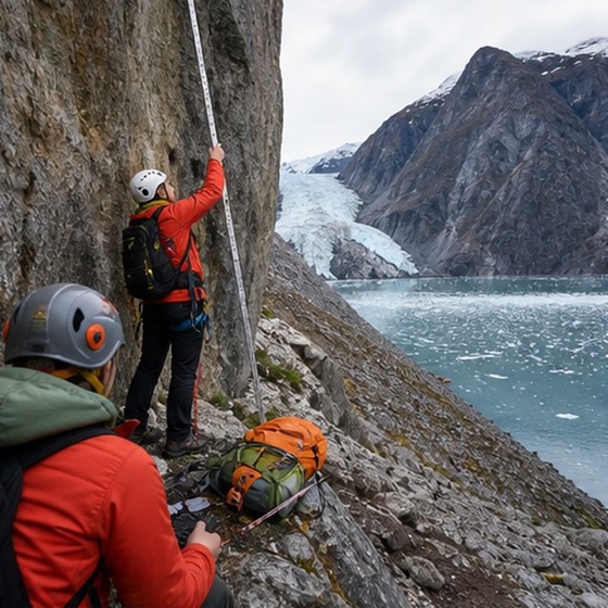 AI-generated editorial thumbnail for Nearly 1,580 feet up the wall.