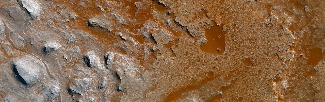 NASA's Curiosity rover on the Martian surface in Gale Crater.