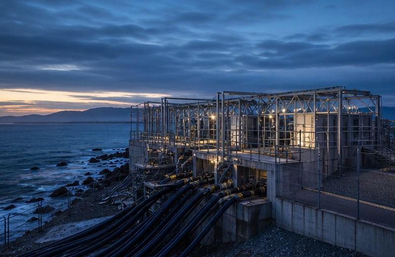 Cinematic grid and data-center infrastructure thumbnail for Source 032.