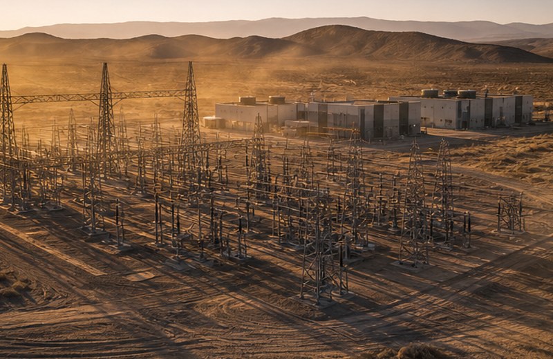 Cinematic grid and data-center infrastructure thumbnail for Source 033.