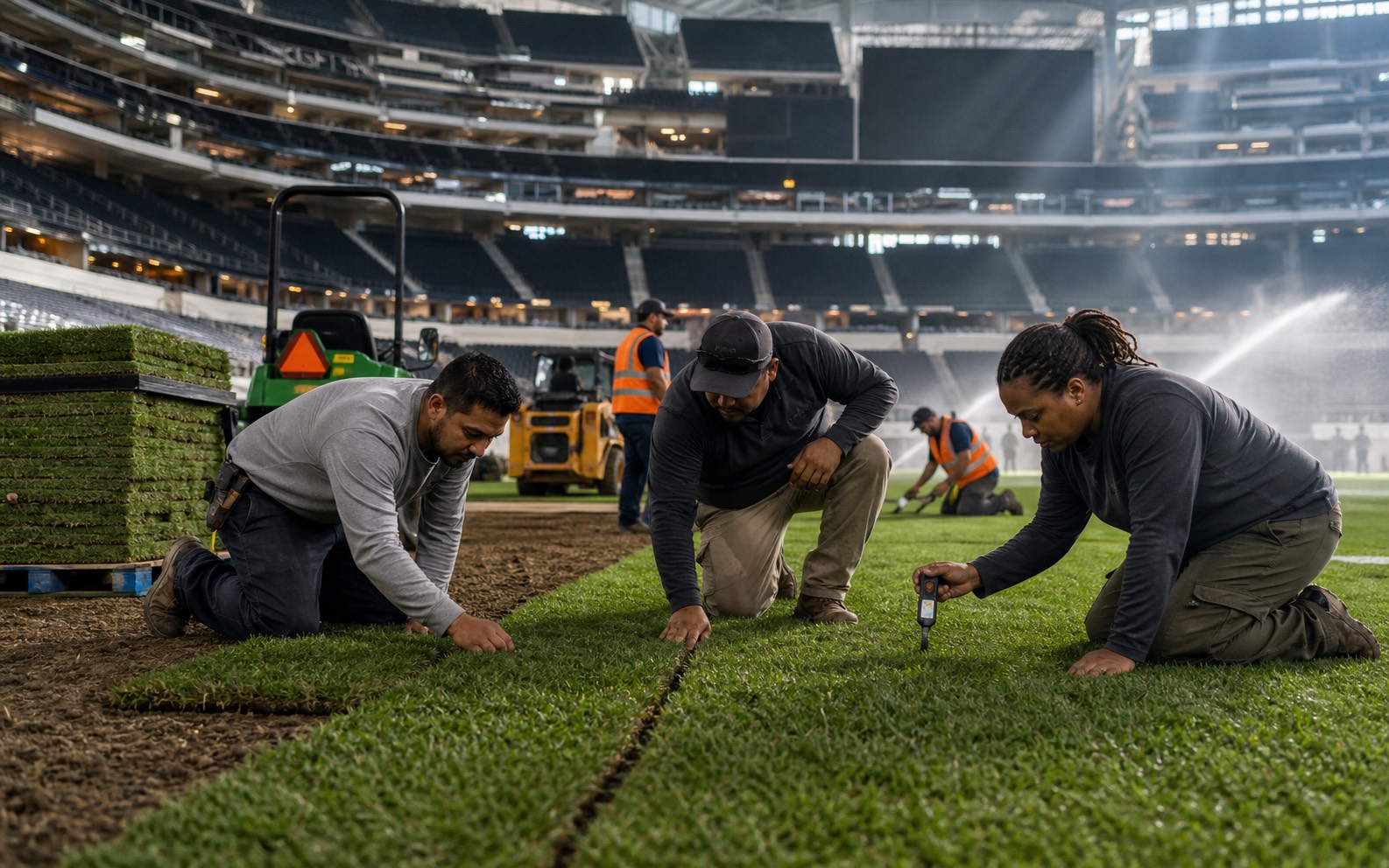 Surface: Real grass is being installed at MetLife.