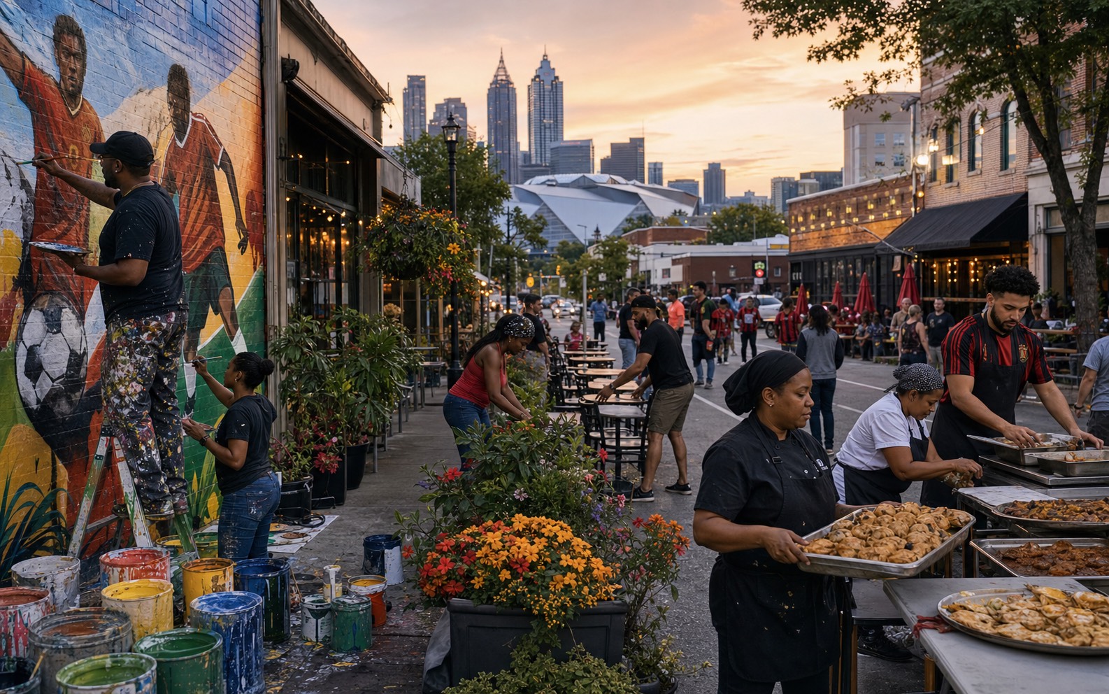 Local stage: Host committees turn the tournament into street-level work.